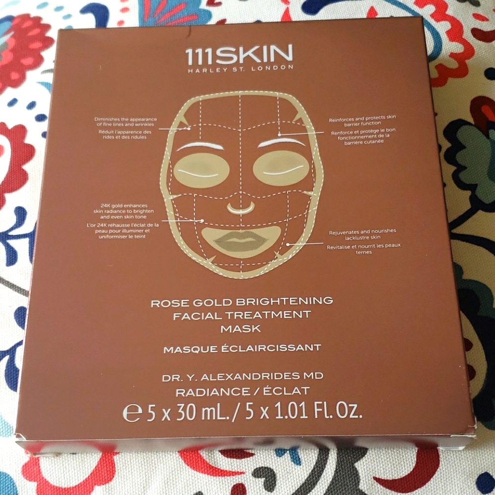 111SKIN. SET OF 5 ROSE GOLD MASKS